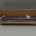 Curtain Rods No Drilling for Windows 30 to 60 Inches,5/8 Inch Diameter No Drill Small Curtain Rod Set with 3M Adhesive Brackets, Black