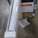 Joydeco Blackout Cordless Roller Shade White Fabric Mini Blinds & Shades for Windows,  Home Darkening