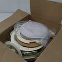 Ceramic Cookware Set with Detachable Handles, Healthy Nonstick Pans and Pots Set 19 Pcs, Induction Dishwasher Oven Safe Kitchen Set, PFAS PFOA & PTFE Free, Cream White