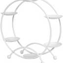 Ferris Wheel Display Rack Decorative Safe Dessert Serving Tray, Cupcakes Holder Rack Cupcake Display for Bedroom and Living Room Fits 6 Medium Cupcakes(White)