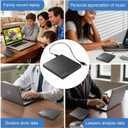 External CD DVD Drive cd Burner, Play & Burn 2-in-1 Portable Slim CD/DVD +/-RW Burner Reader USB and Type-C,Writer Player for Laptop Desktop PC Mac Windows Linux macOS