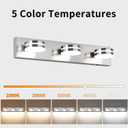 3 Light Bathroom Light Fixtures 23.62in Brushed Nickel Vanity Light, 3-Light,24Inch