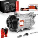 A-Premium Air Conditioner AC Compressor with Clutch Compatible with Chrysler Pacifica 2017-2022, Voyager 2020-2022, 3.6L