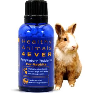 HealthyAnimals4Ever HA4E - Rabbit Respiratory Treatment - Support for Snuffles, URI & Breathing Relief - Preventive Care - Natural Homeopathic Tablets - 300 Count, BBD: 01/20/2026