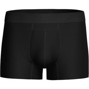 PROTECHDRY - Washable & Reusable Urinary Incontinence Cotton Boxer Brief Underwear for Men (Black, Medium)