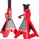 BIG RED AT46002R Torin Steel Jack Stands: 6 Ton (12,000 lb) Capacity, Red, 1 Pair