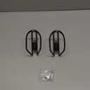 USHAKE Water Bottle Cages, Basic MTB Bike Bicycle Alloy Aluminum Lightweight Water Bottle Holder Cages Brackets(2 Pack- Drilled Holes Required) (Black)