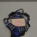 rabbitgoo Dog Harness No Pull with 2 Leash Clips, Adjustable Soft Padded, Reflective Oxford No Choke Pet Vest with Easy Control Handle for Medium Sized Dogs, Blue Plaid, M