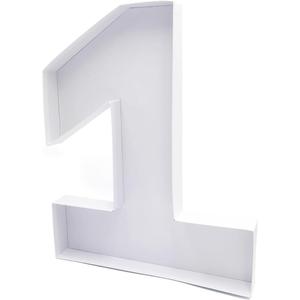 WENPACK 15" Fillable Cardboard Number Charcuterie Tray Paper Mache Sweet Cupcake Birthday Box (1)