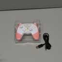 KINVOCA Wireless Controller for Nintendo Switch/Switch Lite, Cute Pro Controller with Turbo, Motion, Vibration, Wake-Up, Headphone Jack and Breathing Light - Pink