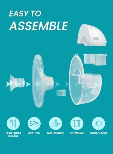 乳液・ミルク pupu Amazon.com : Paruu Wearable Breast Pump Milk Collector