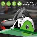 6 Pcs Glass Cutting Disc 4 1/2" X 7/8 for Angle Grinders, 1mm Super Thin Tile Blade 4-1/2 Inch Diamond Saw Blade Wheel for Grinding Jade, Crystal, Wine Bottles, Tile (Green)