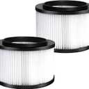 ATXKXE 17810 Replacement Filter fit for Craftsman 9-17810 Wet Dry General Purpose Vacuum Cleaner fit 3&4 Gallon, 2 Pack