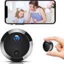 Hidden Cameras - 2025 Upgraded 1080P HD WiFi Security Camera - Spy Cam - Indoor Cam - Home Camer for Baby - Nanny Cam for with App - Surveillance Cameras with Motion Detection and Night Vision (black)