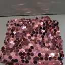 12 x 108 Inch Pink Sequin Table Runner Glitter Rectangle Big Sequin Table Runner for Wedding Party Birthday Christmas Halloween Decoration (1 Pack)