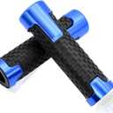 2 x 7/8" 22mm Rubber Handle Grips Motorcycle Fits for Suzuki GSXR 125 150 600 750 1000 Non Slip Handlebar Grips for Yamaha YZF 600R R1 98-19 R3 15-19 R6 99-19 R125 08-19 R6S 06-09 R25 14-19(Blue)