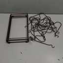 Toplife Pot Lids Organizer Rack for Cabinet and Countertop, 7+ Pan Lids and Bakeware Organizer Rack Holder with 7 Adjustable Compartments - Brown