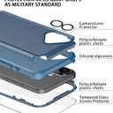 2 x Diverbox for iPhone 16 Plus Case [Shockproof] [Dropproof] [Tempered Glass Screen Protector + Camera Protectors] Heavy Duty Protection Phone Case Cover for Apple iPhone 16 Plus (Blue)