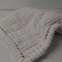 OTOB Sofa Covers for 3 Cushion Couch Washable, Fuzzy Non Slip Pet Friendly Couch Cover Protector Love Seat, All Seasons Soft Plush Furniture Bed Mats Sofa Slipcovers (Cream, 31.5" x 70.9'')