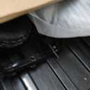 Garden Cart Utility Yard Cart with Steel Frame, 600 Pound Capacity Dump Wagon, and 10 Inch Tires for Lawn, Gardening, Construction - Black