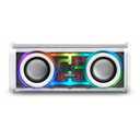 Ilive Transparent+ Wireless Bluetooth Speaker with Color Changing LED Lights, ISB214W