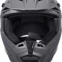 OUMURS DOT Adult ATV Dirt Bike Helmet with Goggles Gloves & Mask Adjustable Sun Visor Motorcycle Adult Helmet Off-Road Motocross Downhill Moped MX for Unisex-Adult-809 Matte Black,