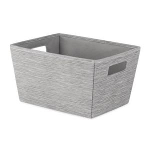 7.5 x 13 x 10 in. Shelf Tote Stackable Storage Bin Gray - Pack of 2