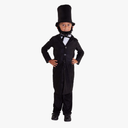 Morph Abraham Lincoln Costume, Abraham Lincoln Costumes for Kids, Boys Halloween Costume, Halloween Costumes for Kids S No Beard