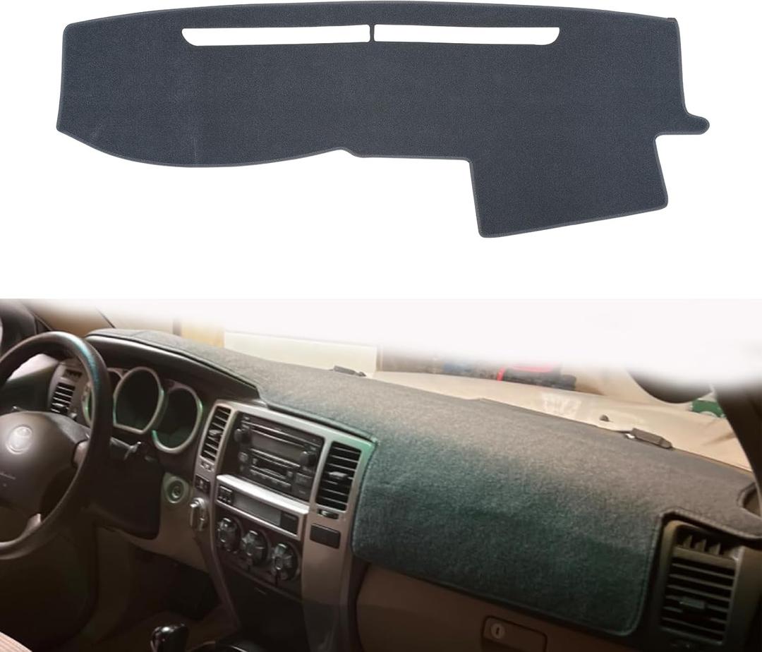 Dashboard Cover Dash Cover Mat Pad Carpet Custom Fit for Toyota 4Runner 2003 2004 2005 2006 2007 2008 2009 Without Dash Speaker (03-09 Dark Gray)