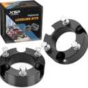 KSP 3" Front Leveling Lift Kits fit for Tacoma 2005-2023 4Runner 2003-2024 FJ Cruiser 2007-2015Forged 6061-T6 Aluminum Strut Spacers Raise Front 3inch on To-yo-ta Pickup(Package of 2pcs,Black)