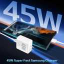 Samsung Super Fast Charger 45W USB C Android Phone Chargers,2Pack 10FT Samsung Charger Fast Charging Cord,Type C Charger Wall Block Compatible with SamsungGalaxy S26 Ultra/S26+/S25+/S25/S24/S23/S22