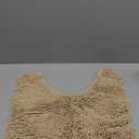 OLANLY Toilet Rugs U-Shaped 20x20, Extra Soft Absorbent Chenille Contour Bathroom Rugs for Toilet, Dry Quickly, Machine Washable, Non-Slip Bath Mat, Beige
