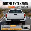 Driver Side Rear Bumper End Outer Extension Insert Bracket Compatible with 2016-2023 Toyota Tacoma Left Side Replacement for TO1104136