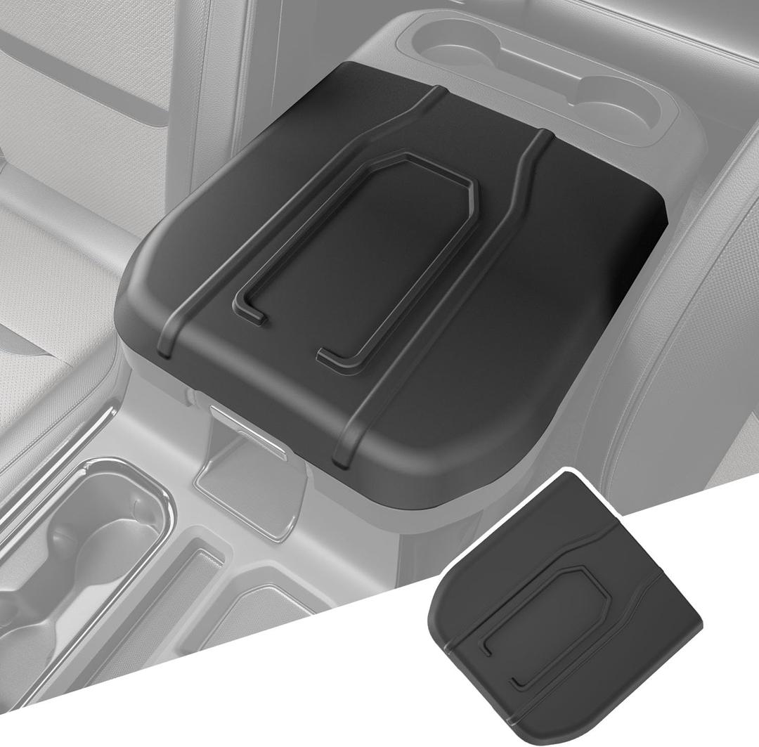 Center Console Armrest Cover Compatible with 2019-2026 Chevy Silverado GMC Sierra Middle Console Cover Lid Armrest Cushion Replacement for 2019-2026 Chevy Silverado Accessories