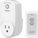 Remote Control Outlet, TESSAN Wireless Electrical Plug Switch for Lights, Lamps, Fans, 100ft RF Range, 1200W (1 Remote + 1 Outlet)