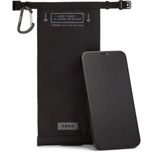 TOCA Faraday Pouch and Security Bag for Smartphones, GPS, RFID, Data Blocker, Shielding Purse, Travel, Anti-Hacking & Anti-Tracking, Privacy Protection Black (Slim RFID Case)