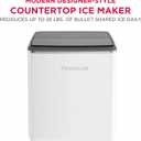 Frigidaire, Countertop Ice Maker, 26 lbs per Day Fast Bullet Ice Making Machine with Touch Display, 9 Pieces in 715 Minutes, Portable Ice Machine for Home Kitchen, Office & RV, Pearl
