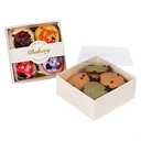 DeziWood 30 Pack Charcuterie Boxes with Clear Lids, 4.7x4.7x2.8 Square Cookies Boxes for Gift Giving, Disposable Bakery Food Container for Donut Pastry Strawberries Bread