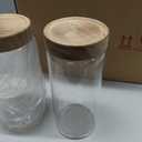 KEYWING 46 fl.oz Glass Jars with Airtight Lids, Food Storage Jars 3Pcs | Clear Food Containers For Pantry Organization Kitchen Canister Set for Cookie Rice Sugar Snack Coffee Bean, with 126 Labels