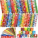 60 Pcs Christmas Slap Bracelets, Assorted Theme Bracelet Bulk for Christmas Party Supplies Decorations Stocking Stuffers Wrist Decorations