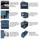 EliteField 4-Door Folding Soft Dog Crate, Aluminum Frame