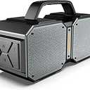 BUGANI Shock Bluetooth Speaker, Portable Bluetooth 5.3, Waterproof, 60W Super Power, Outdoor Speaker, (New Model)