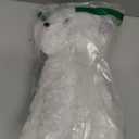 White Toy Poodle Stuffed Animal Dog Puppy - Bichon Frise Maltese Maltipoo White Labradoodle Plush Toy for Kids and Babies 12.6"