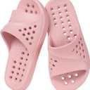 KVbabby Shower Shoes for Kids Massage Pool Slides with Arch Support Quick Drying Boys Girls Beach Sandals Non Slip Summer Bathroom Indoor House Slippers with Drain Holes, 3-4 Big Kid
