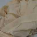 MIULEE 2 Panels Solid Color Sheer Window Curtains Elegant Window Voile Panels/Drapes/Treatment for Bedroom Living Room (54 X 108 Inches Cream Beige)