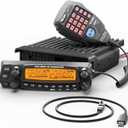 Radioddity DB50 Dual Band Mobile Radio Transceiver, UHF VHF 50W High Power Amateur Ham Radio, Multi-Band Receiver with Detachable Front Panel, Programming Cable, CTCSS/DCS, Chirp Programmable