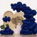 Navy Blue Balloons 145pcs Different Sizes 5in 10in 12in 18in Dark Blue Round Latex Balloon Arch Kit Garland for Graduation Wedding Baby Shower Birthday Party Decoration