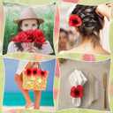 Set of 150 Red Poppy Artificial Flowers Fake Flowers Poppies Head Fake Wildflowers with 6 Inch Flower Branch for Memorial Veterans Day Remembrance Sunday Bouquet Corsages Home Kitchen Decor