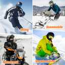 GXCROR Balaclava Ski Mask Fleece Balaclava Face Mask for Men Women Winter for Cycling Motorcycle,Snowboarding and Skiing (Black)