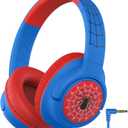 iClever Kids Headphones with Cord, 85dBA Safe Volume, Stereo Sound Foldable Adjustable, 3.5mm Jack, Over Ear Wired Headphones for Kids School/Boys/Girls/iPad/Tablet/Travel